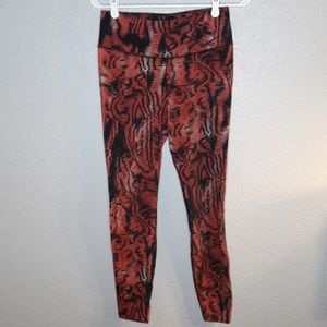 Nike Tiger Print Red/Orange & Black Print Leggings